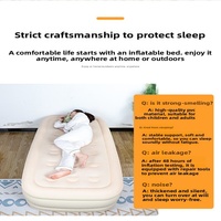 Matelas gonflable à 40 trous, hauteur 25 cm, tapis de couchage pour le camping en plein air, tapis de couchage au sol, lit gonflable portable
