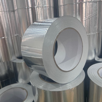Ruban adhésif haute température résistant à la chaleur et ruban adhésif en aluminium avec colle en caoutchouc pour l'étanchéité des conduites industrielles, ruban de masquage ignifuge