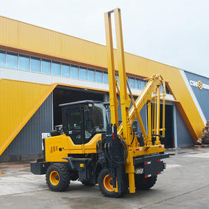 Machine tout-en-un pour le clouage et le déclouage de pieux de clôture à quatre roues, pour clôtures de type vague de voie rapide, Fourniture directe usine - Product Image 3