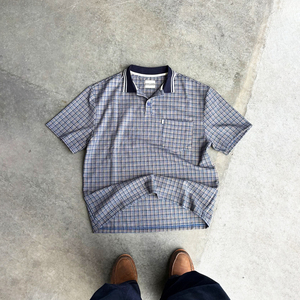 Custom Breathable <b>Check</b> Fabric Oversized T-<b>Shirt</b> Vintage Plaid <b>Short</b> <b>Sleeve</b> Polo <b>Shirt</b> <b>Men's</b> Clothing Designer T <b>Shirts</b> - Product Image 2