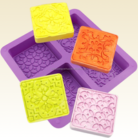 Articles Ménagers Moules en Silicone DIY pour Savon, Barres de Savon Artisanales, Gâteaux au Chocolat, Glaçons, Résine Artistique et Fabrication de Bougies