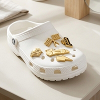 Breloques colorées en métal pour la décoration de sabots, accessoires de chaussures DIY
