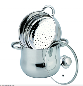 Couscoussier Haut de Gamme en Acier Inoxydable Marmite à 2 Niveaux Ustensile de Cuisson - Product Image 3