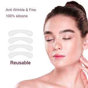 2 pares de parches antiarrugas reutilizables para labios, almohadilla de lactancia personalizable para líneas periorales, tratamiento antienvejecimiento - Product Image 1