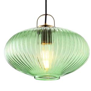 Green Round <strong>Glass</strong> <strong>Lampshade</strong> for Pendant Light - Product Image 1