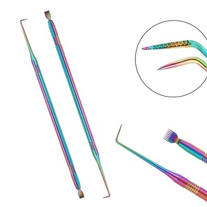 Herramienta Separadora de Pestañas de Acero Inoxidable de Marca Privada, Varillas de Limpieza, Herramientas para Lifting de Pestañas, Color y Empaque Personalizados - Product Image 1