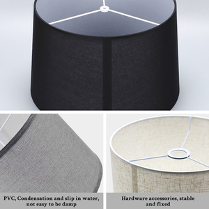 Bán buôn tùy chỉnh tự dính trắng vải PVC Đèn bóng râm ủng hộ hiện đại/mộc mạc/tối giản phong cách thiết kế - Product Image 4