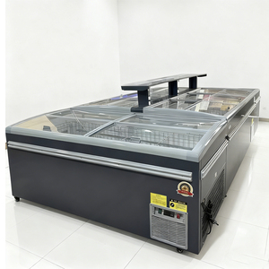 <span class=keywords><strong>Congélateur</strong></span> de présentation d'aliments surgelés pour supermarché avec dégivrage automatique, <span class=keywords><strong>grand</strong></span> réfrigérateur commercial <span class=keywords><strong>combiné</strong></span>, îlot réfrigérateur - Product Image 6