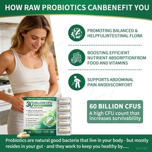 Capsule Probiotiche Premium 30 Miliardi di CFU 30 Ceppi Miscela Prebiotica Vegetariana Supporta la Salute Intestinale e l'Equilibrio della Flora - Product Image 6