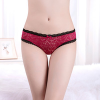 Culottes en dentelle florale transparente pour femmes, sexy, en maille ajourée, sans couture, douces et confortables, élégantes