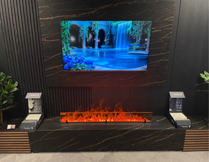 <span class=keywords><strong>Chimenea</strong></span> de Vapor Inteligente Inno Living con Diseño de <span class=keywords><strong>Cassette</strong></span>, Efecto de Llama 3D Colorido, Compatible con Google Home, Gran Oferta - Product Image 2