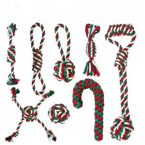 Juguetes de Cuerda para Perros Navideños para Perros Pequeños y Medianos, Juguetes de Algodón para Masticar y Entrenar, para la Limpieza de Dientes de Cachorros y Juegos Interactivos - Product Image 6