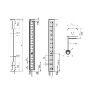 Vente chaude SICK 1211505 C4C-SA15030A10000 contrôleur de programmation Plc automatisation industrielle rideau lumineux de sécurité - Product Image 2