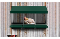 Nichoirs de haute qualité en métal pour poules élevées en plein air, poulailler de luxe de grande taille avec nichoir