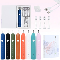 Neues Produkt Mundpflege Selbstreinigende Zahnbürste Zahnaufhellungs-Set 4 Zahnbürstenköpfe Bunte Elektrische Zahnbürste