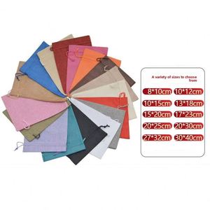Hemp Drawstring Storage Bag for Christmas Gifts and Jewelry Packaging & Storage <b>Shopping</b> Bag - Product Image 2