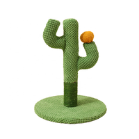 Arbre à chat en forme de cactus pour gratter la tour de chat avec outil d'escalade en peluche