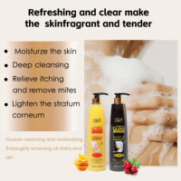 O'Carly Nouveau Gel Douche Corporel au Collagène Exfoliant pour une Croissance Saine et un Éclaircissement de la Peau, Format Bouteille Longue, Pour Tous Types de Peau 1000ml