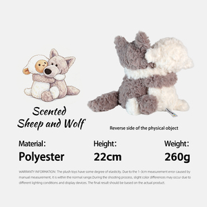 Giocattoli Personalizzati di Lupo e Pecora Abbracciati per Bambini, Profumati, Kawaii, Antistress, Morbidi, Giocattoli Anime - Product Image 3