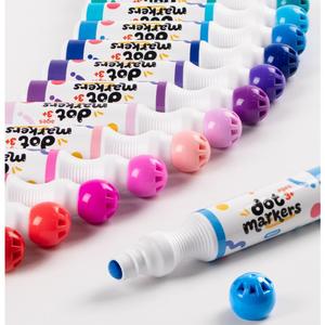 Marqueurs d'art lavables et effaçables Superdots pour enfants, 24 couleurs, sans danger, sans dégâts, sans fuite, tampon de coloriage Bingo Dauber - Product Image 4