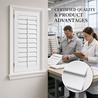 Fabrication sur mesure de volets en PVC OEM ODM, vente en gros directe d'usine pour les projets B2B mondiaux et les solutions de couverture de fenêtres commerciales