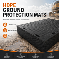 Tapis de protection au sol en HDPE pour l'accès des camions, panneaux de route temporaires antidérapants pour sols meubles, herbe humide et gravier