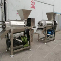 Commerciële multi-fruit enkelvoudige schroefpers sapcentrifuge met capaciteit van 500-1000 kg/uur, 304 roestvrij staal