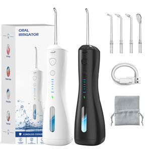 Flosser de dientes eléctrico inalámbrico portátil IPX7 <span class=keywords><strong>Irrigador</strong></span> de agua Boquilla desmontable dental para uso doméstico y de viaje - Product Image 1