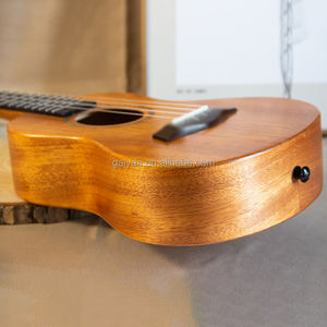 Kit de ukelele sólido completo de caoba de 4 cuerdas profesional, paquete de guitarra acústica de arranque para niños, adultos, estudiantes - Product Image 3