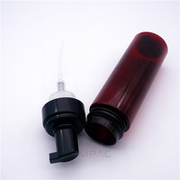 PCR silinder plastik 250ml Amber pompa berbusa botol sabun grosir