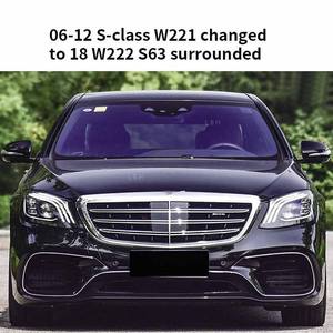 ชุดอุปกรณ์เสริมสำหรับรถ Mercedes-Benz S-Class 06-12, <span class=keywords><strong>W221</strong></span>อัพเกรด<span class=keywords><strong>18</strong></span> W222 S63รถภายนอกอัพเกรดรอบทิศทาง - Product Image 6
