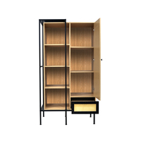 Étagère à livres extensible, rangement suspendu multifonctionnel en acier, armoire en métal, placard