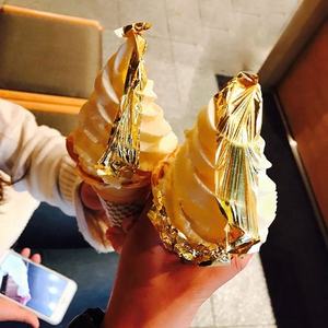 ケーキアイスクリームデコレーション用の食用金箔フレーク<span class=keywords><strong>24K</strong></span>金箔紙 - Product Image 5