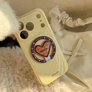 Custodia per <span class=keywords><strong>iPhone</strong></span> 17/Air/Pro/Max/16/PLUS/15/14/13/12/11, Stile Carino con <span class=keywords><strong>Cuore</strong></span>, Supporto Magnetico, Antiurto in TPU - Product Image 2