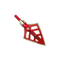 Pointes de flèches de chasse à 4 lames, 125 grains, pointes de flèches rouges