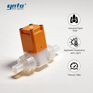 Vanne à diaphragme pneumatique à action directe à usage spécial pour la fabrication électronique, corps personnalisé en PVC/UPVC/PPH, sans écouvonnement métallique - Product Image 1