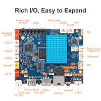Liontron Allwinner A133 Placa de desarrollo de procesador inteligente de cuatro núcleos Kit de reconocimiento facial Android para robots publicitarios