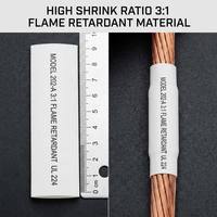 Étiquettes imprimables en PVC pour boîtes de disjoncteurs, marqueurs de câbles électriques DIY, tubes thermorétractables haute température pour identification de fils 600V