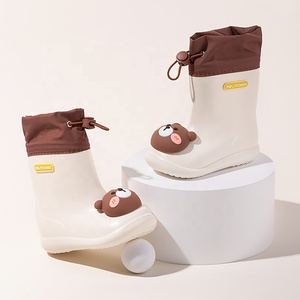 BAEWOON CRB05 Nouvelles Bottes <span class=keywords><strong>de</strong></span> <span class=keywords><strong>Pluie</strong></span> Antidérapantes pour Enfants, Motif Dessin Animé, Adorables Chaussures <span class=keywords><strong>de</strong></span> <span class=keywords><strong>Pluie</strong></span> d'Extérieur pour Bébés <span class=keywords><strong>de</strong></span> Maternelle, Bottes <span class=keywords><strong>de</strong></span> <span class=keywords><strong>Pluie</strong></span> Ours pour Garçons et Filles - Product Image 2