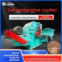 Broyeur de bois à grande échelle, concasseur de bois, broyeur de biomasse, déchiqueteur de palettes, capacité 8t/h, moteur 7500W, 5300kg, 1 unité