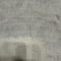 Tela de poliéster 100% ligera y transpirable con textura ondulada de 57/58 pulgadas con rayas de Lurex para prendas de ventana, suministro a granel