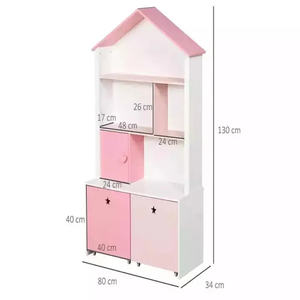 80x34x130cm ababy OOD rganizer ooookcase iisplay and tand Oy torage abinet hest rarawer IDS ooookestante <span class=keywords><strong>con</strong></span> tacones - Product Image 3