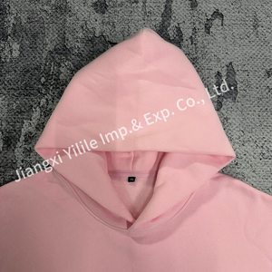 HD2262 Sudadera con <span class=keywords><strong>capucha</strong></span> con serigrafía personalizada para niñas Heavyweight 100% algodón Fleece Longitud larga Color <span class=keywords><strong>Rosa</strong></span> Diseño Casual con <span class=keywords><strong>capucha</strong></span> - Product Image 3