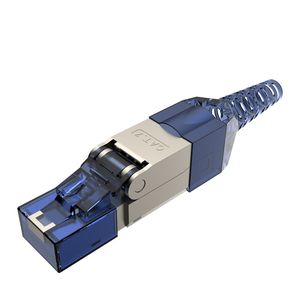 New Pressure-free RJ45 Network Crystal Head CAT7 10 Gigabit Shielded Anti-interference Cable Connector Keystone Jack - Product Image 1