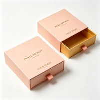 Boîte cadeau de luxe avec logo personnalisé en or, boîte à tiroir coulissant pour parfum, boîte pour huile essentielle, bougie parfumée, boîte cosmétique