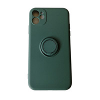 Étui antichoc en TPU avec anneau pour 12 11 13 Pro Max XS Max avec coque arrière liquide et support de protection de l'appareil photo