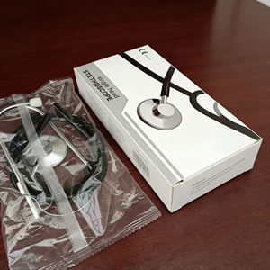 Estetoscopio Manual de un Solo Uso y un Solo Lado, Clase II, Equipo de Emergencia, Diseño de Cardiología para Adultos, Color Negro - Product Image 3