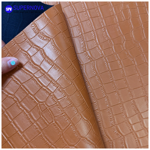 Cuir synthétique effet crocodile gravable au laser en gros pour cadeaux de bureau, couvertures de passeport et porte-monnaie, personnalisation du logo d'entreprise disponible - Product Image 3