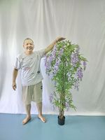 Arbre artificiel de glycine de 150 cm, résistant à l'eau, aux UV, durable, écologique, personnalisé, pour la décoration de mariage