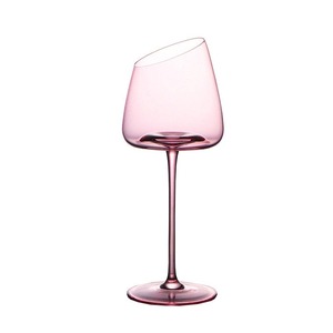 <span class=keywords><strong>Copa</strong></span> <span class=keywords><strong>de</strong></span> <span class=keywords><strong>Vino</strong></span> Tinto <span class=keywords><strong>de</strong></span> Cristal Rosa con <span class=keywords><strong>Boca</strong></span> Inclinada, Estilo Francés, Elegante, Moderna y Sencilla, Ecológica, con Diseño <span class=keywords><strong>de</strong></span> Flamenco - Product Image 1
